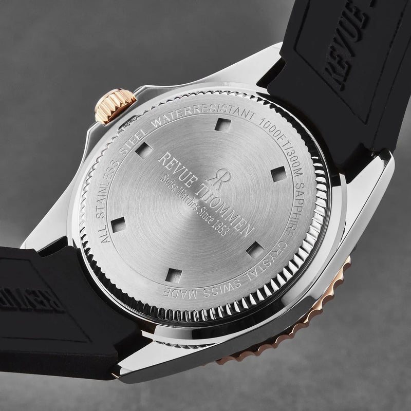 Revue Thommen Diver Black Automatic Men's Watch 17571.2857