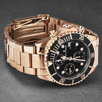 Revue Thommen Diver Men's Black Chronograph Automatic Watch 17571.6167