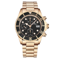 Revue Thommen Diver Men's Black Chronograph Automatic Watch 17571.6167
