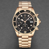 Revue Thommen Diver Men's Black Chronograph Automatic Watch 17571.6167