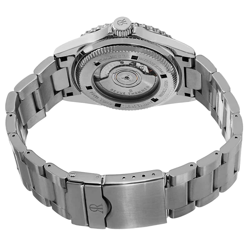Revue Thommen Diver Men's Black GMT Stainless Steel Automatic Watch 17572.2137