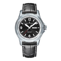 Revue Thommen Men's Airspeed Black Leather Strap Automatic Watch 16040.2337