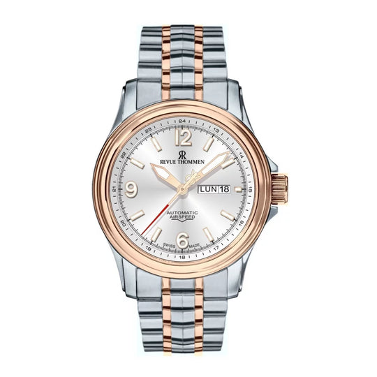 Revue Thommen Men's Airspeed XL Automatic Bicolour Stainless Steel Watch 16040.2452