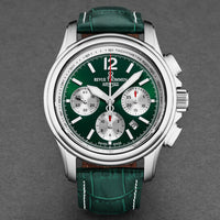 Revue Thommen Men's Airspeed Chronograph Green Leather Automatic Watch 16041.6334