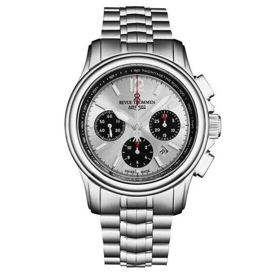Revue Thommen Air Speed Chrono Men’s Silver Automatic Watch 16041.6432