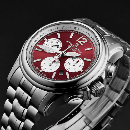 Revue Thommen XLarge Chronograph Men’s Red Automatic Watch 16041.6436