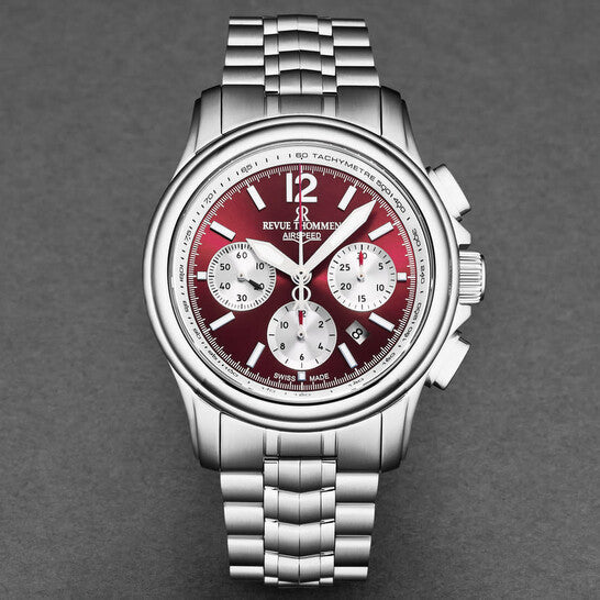 Revue Thommen XLarge Chronograph Men’s Red Automatic Watch 16041.6436