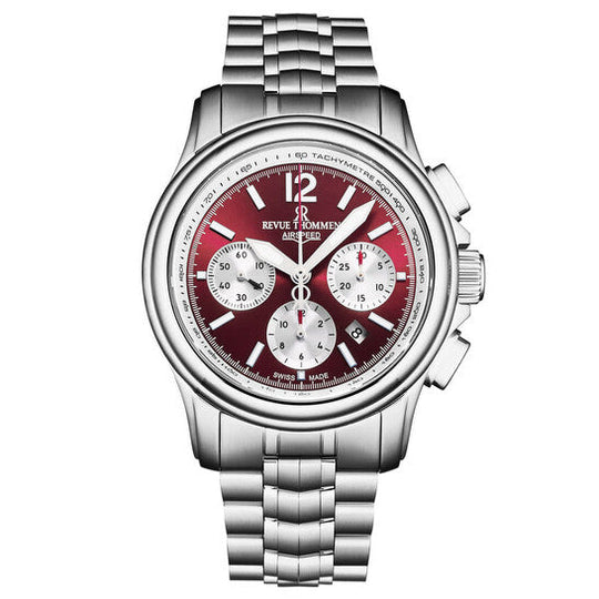 Revue Thommen XLarge Chronograph Men’s Red Automatic Watch 16041.6436