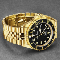 Revue Thommen Men's Diver Black Gold Automatic Watch 17571.2217