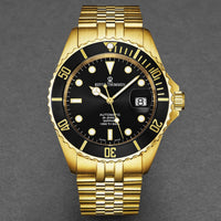Revue Thommen Men's Diver Black Gold Automatic Watch 17571.2217