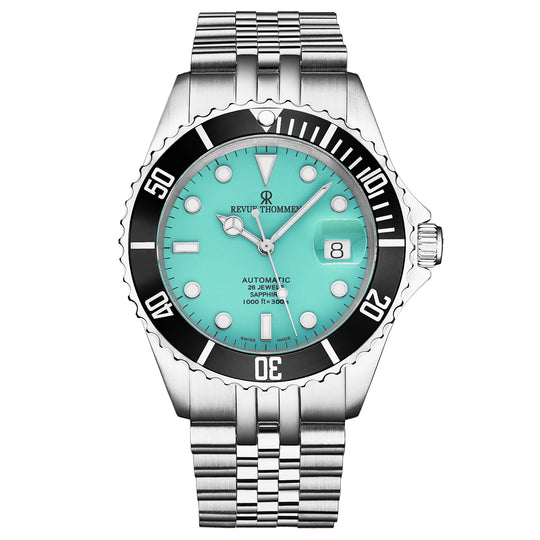 Revue Thommen Men's Diver Stainless Steel Green Automatic Watch 17571.2231