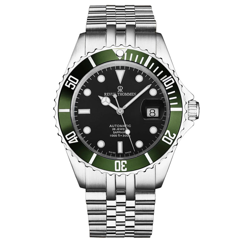 Revue Thommen Diver Men’s Black Stainless Steel Automatic Watch 17571.2234