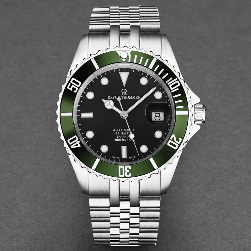 Revue Thommen Diver Men’s Black Stainless Steel Automatic Watch 17571.2234
