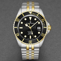Revue Thommen Men's Diver Black Two-Tone Stainless Steel Automatic Watch 17571.2247