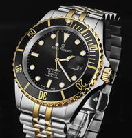 Revue Thommen Men's Diver Black Two-Tone Stainless Steel Automatic Watch 17571.2247