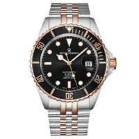 Revue Thommen Men's Diver Black Two-Tone Stainless Steel Automatic Watch 17571.2257