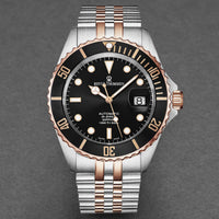 Revue Thommen Men's Diver Black Two-Tone Stainless Steel Automatic Watch 17571.2257