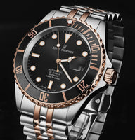 Revue Thommen Men's Diver Black Two-Tone Stainless Steel Automatic Watch 17571.2257