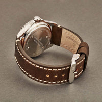 Revue Thommen Diver Men's 42mm Silver Brown Leather Strap Automatic Watch 17571.2525