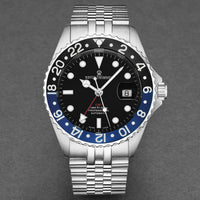 Revue Thommen Diver GMT Men’s Black Blue Automatic Watch 17572.2233