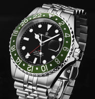 Revue Thommen Diver GMT Men’s Black Green Automatic Watch 17572.2234