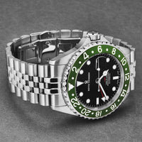Revue Thommen Diver GMT Men’s Black Green Automatic Watch 17572.2234