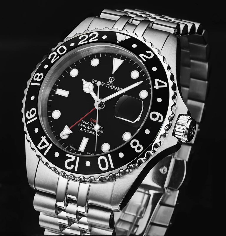 Revue Thommen Diver GMT Men’s Black Automatic Watch 17572.2237