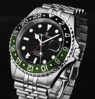 Revue Thommen Diver GMT Men’s Black Green Automatic Watch 17572.2238