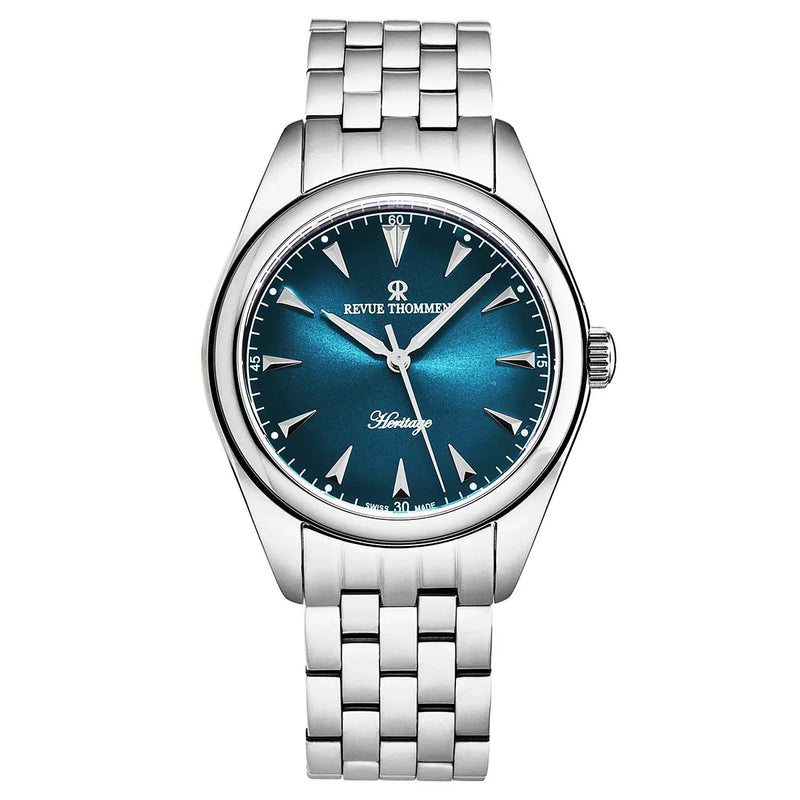 Revue Thommen Heritage Men’s Blue Stainless Steel Automatic Watch 21010.2135