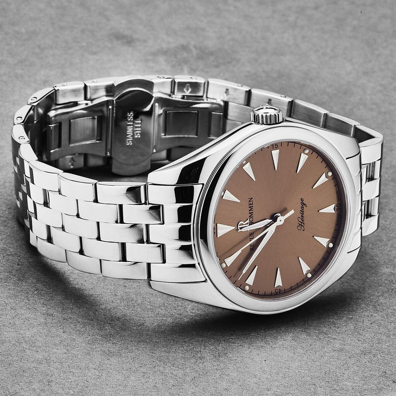 Revue Thommen Heritage Men’s Brown Stainless Steel Automatic Watch 21010.2139