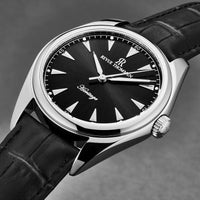Revue Thommen Heritage Men’s Black Leather Strap Automatic Watch 21010.2538