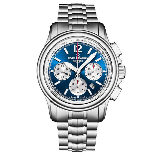 Revue Thommen Air Speed Chrono Men’s Blue Automatic Watch 16041.6435
