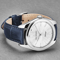 Revue Thommen Heritage Men’s Silver Blue Leather Strap Automatic Watch 21010.2525