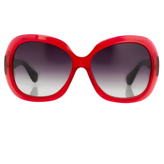Rue De Mail Sunglasses Oversized Red and Grey