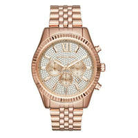 Michael Kors Men's Watch Lexington Chronograph Gold Rose MK8580