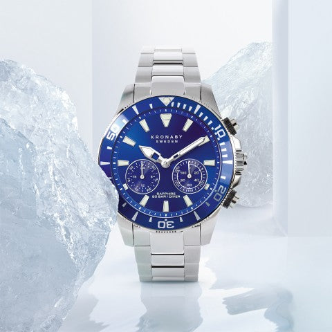 Smartwatch - Kronaby Diver Hybrid Men's Blue Smartwatch S3778/1