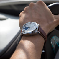 Smartwatch - Pininfarina Senso Hybrid Men's Moonlight Silver Smartwatch PMH01A-01