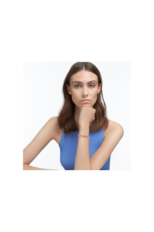 5619154 Swarovski Ortyx Pink Triangle Bracelet