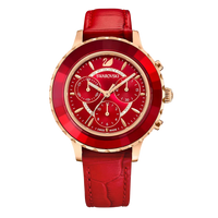 Swarovski Octea Lux Chrono Ladies Red Watch 5646975