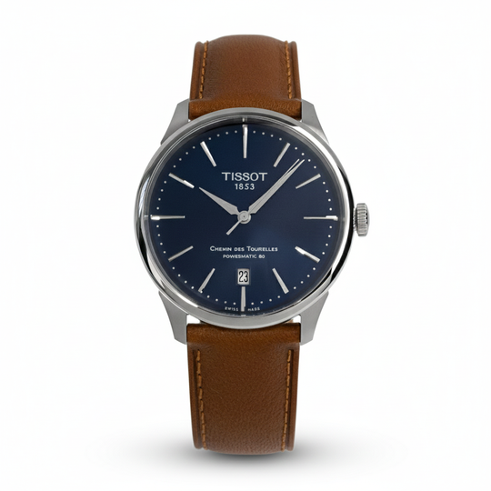 Tissot Chemin des Tourelles Men’s Dark Blue Watch T1398071604100
