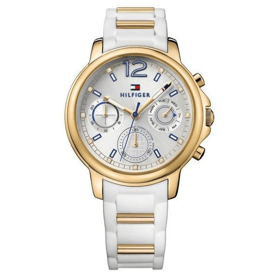 Tommy Hilfiger Ladies Watch Claudia Two Tone White 1781745