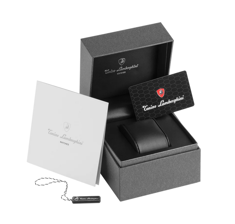 Tonino Lamborghini Shock ABS Men's Silver Blue Watch TLABSB-SS-B