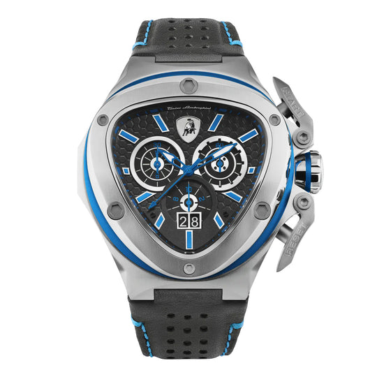 Tonino Lamborghini Spyder X Men’s Black Blue Watch TL9XC-SS