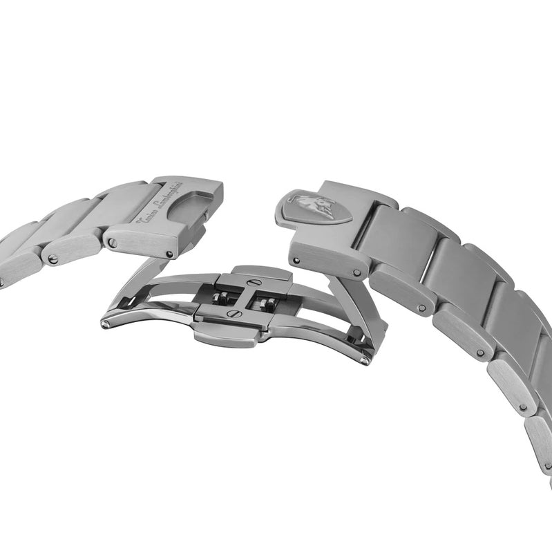 Tonino Lamborghini Spyder X Men's Silver Green Watch TL9XF-SS-B