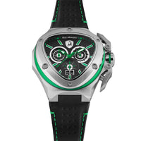 Tonino Lamborghini Spyder X Men's Silver Green Watch TL9XF-SS