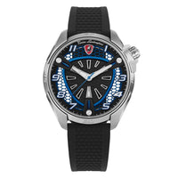 Tonino Lamborghini Shock ABS Men's Silver Blue Watch TLABSB-SS-R