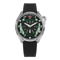 Tonino Lamborghini Shock ABS Men's Silver Green Watch TLABSG-SS-R