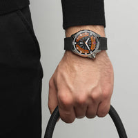 Tonino Lamborghini Shock ABS Men's Silver Orange Watch TLABSO-SS-R