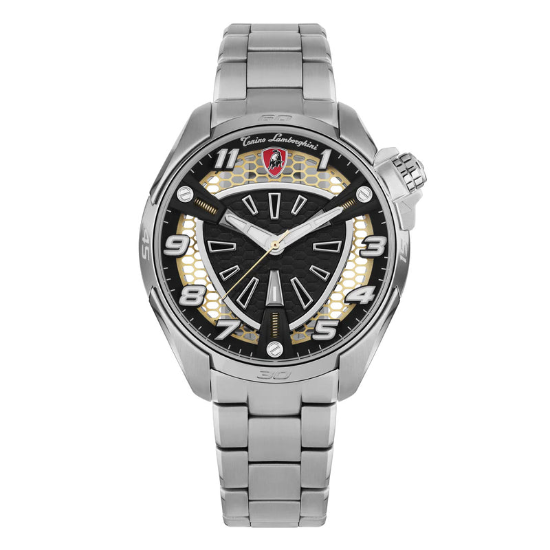 Tonino Lamborghini Shock ABS Men's Silver Watch TLABSRG-SS-B