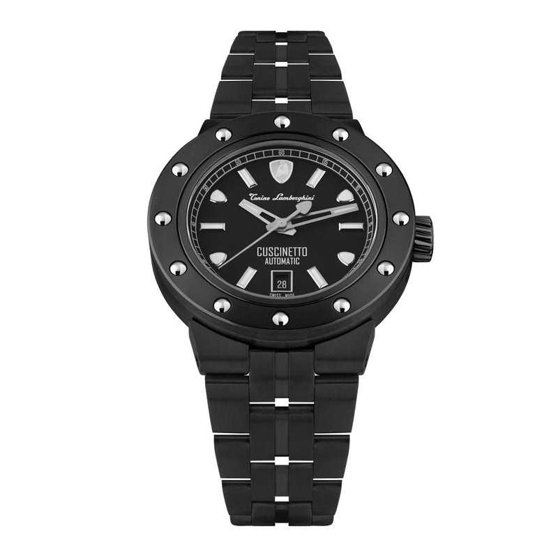 Tonino Lamborghini Cuscinetto Men's Black White Watch TLF-T01-7-B